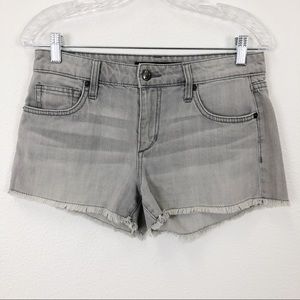 Joe’s Gray Easy Cut Off Short Denim Distressed 26